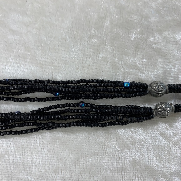 ! Vintage Handmade Statement Necklace, Beaded with Celtic Pendant - Picture 3 of 9